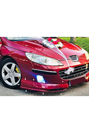 PEUGEOT 407 ÖN TAMPON EKİ KARLIK FİBERGLASS BOYASIZ