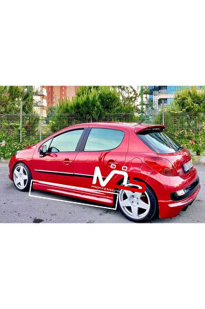 PEUGEOT 207 CUSTOM MARŞPİYEL SAĞ SOL TAKIM FİBERGLASS BOYASIZ