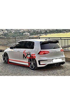 VW GOLF 7 AERO MARŞPİYEL SAĞ SOL TAKIM FİBERGLASS BOYASIZ