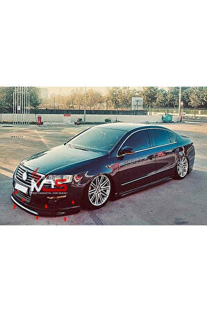 Volkswagen Passat B6 Uyumlu Ön Tampon Eki Karlık Fiberglass Boyasız