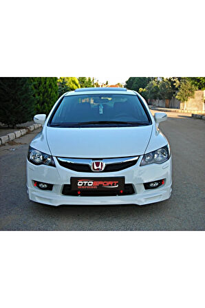 HONDA CİVİC FD6 Uyumlu MAKYAJLI KASA ÖN TAMPON EKİ FİBERGLASS BOYASIZ 2009-2012