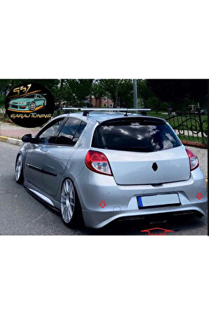 RENAULT CLİO 3 MAKYAJLI KASA CUSTOM ARKA TAMPON EKİ FİBER BOYASIZ