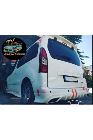 PEUGEOT PARTNER TEPEE-BERLİNGO ARKA TAMPON EKİ (2010-2018) BOYASIZ