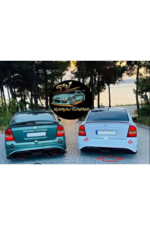 OPEL ASTRA G SEDAN CUSTOM ARKA TAMPON EKİ FİBERGLASS BOYASIZ