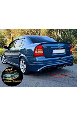 OPEL ASTRA G SEDAN CUSTOM ARKA TAMPON EKİ FİBERGLASS BOYASIZ