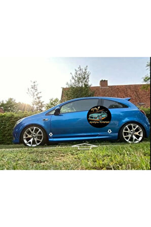 OPEL CORSA D TEK KAPI İMSHER MARŞPİYEL SAĞ SOL TAKIM FİBERGLASS BOYASIZ