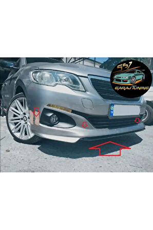 PEUGEOT 301 ÖN TAMPON EKİ (2017-2023) FİBERGLASS BOYASIZ