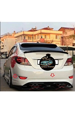 HYUNDAİ ACCENT BLUE ARKA TAMPON EKİ FİBERGLASS BOYASIZ