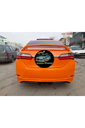 TOYOTA COROLLA ARKA TAMPON EKİ (2013-2018) FİBERGLASS BOYASIZ