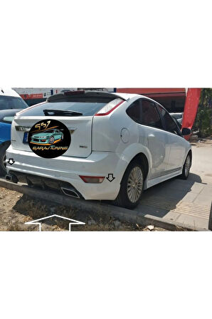 FORD FOCUS 2.5 EGZOZLU ARKA TAMPON EKİ FİBERGLASS BOYASIZ