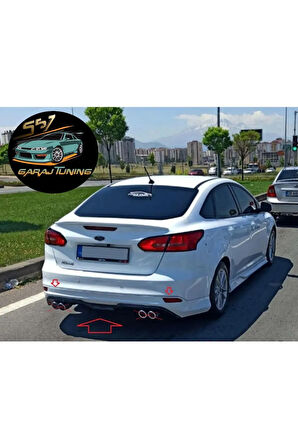 FORD FOCUS 3 ARKA GEÇME DİFÜZÖR (2012-2018) FİBERGLASS BOYASIZ