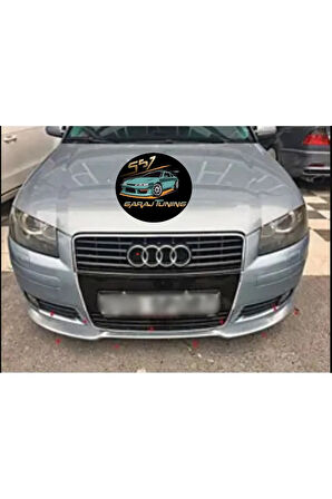 AUDİ A3 HB WORTEKS ÖN TAMPON EKİ (2004-2012) FİBERGLASS BOYASIZ