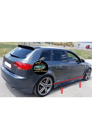 AUDİ A3 HB MARŞPİYEL SAĞ SOL TAKIM FİBERGLASS BOYASIZ