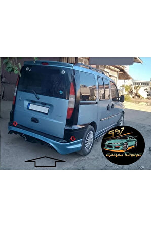 FİAT DOBLO 2 CUSTOM ARKA TAMPON EKİ FİBERGLASS BOYASIZ