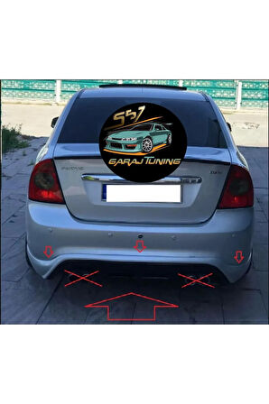 FORD FOCUS SEDAN ARKA TAMPON EKİ (2008-2011) FİBERGLASS BOYASIZ