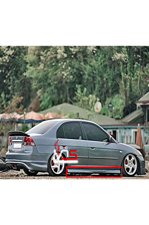 HONDA CİVİC VTEC2 MARŞPİYEL SAĞ SOL TAKIM FİBERGLASS BOYASIZ Uyumlu