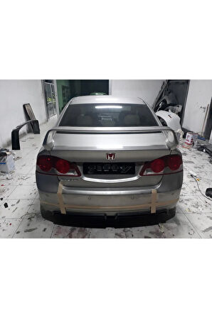 HONDA CİVİC FD6 MUGEN RR ÇİFT ÇIKIŞ FİBERGLASS BOYASIZ