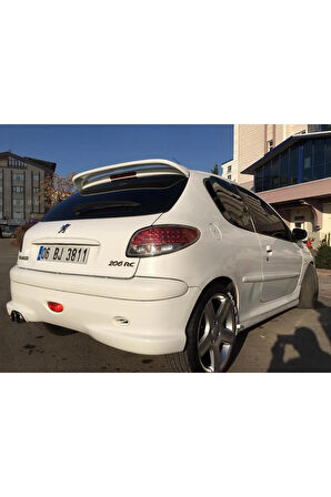 PEUGEOT 206 UYUMLU RC SPOYLER FİBERGLASS BOYASIZ