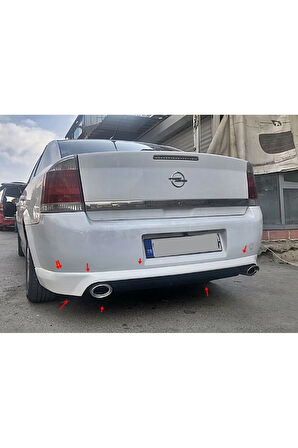 OPEL VECTRA  UYUMLU C ARKA TAMPON EKİ ÇİFT ÇIKIŞ FİBERGLASS BOYASIZ