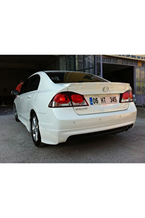 HONDA CİVİC FD6 MUGEN ARKA TAMPON EKİ FİBERGLASS BOYASIZ