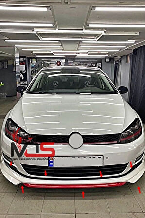 Vw Golf 7.5 Ön Tampon Eki Karlık Fiberglass Boyasız