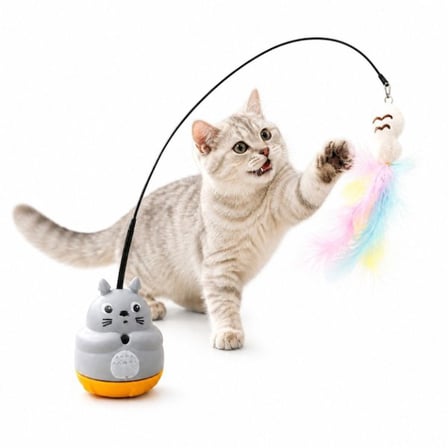 Özel Seri Ev Yaşamı Evcil Dost Can Sıkıntısı İnteraktif 360 Dönen Yapışkanlı Eğitici Kedi Şekilli