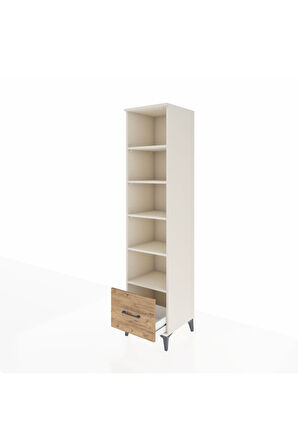 Hyperion Dolap 5 Raflı Tek Çekmeceli 44x44x195 Aytaşı-Çam