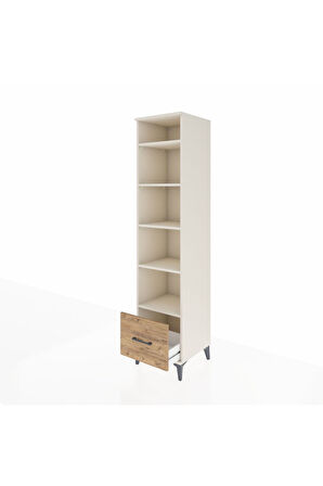 Hyperion Dolap 5 Raflı Tek Çekmeceli 44x44x195 Aytaşı-Çam
