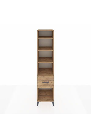 Hyperion Dolap 4 Raflı Tek Çekmeceli 44x44x195 Çam-Çam