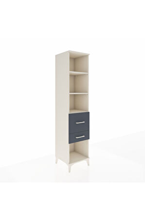 Hyperion Dolap 3 Raflı 2 Çekmeceli 44x44x195 Aytaşı-Antrasit