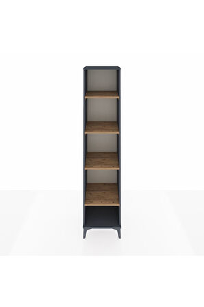 Hyperion Dolap 4 Raflı 44x44x195 Antrasit-Çam