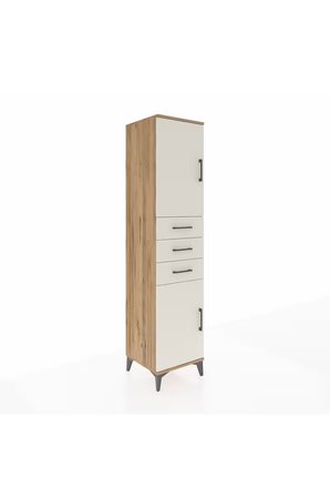 Hyperion Dolap 3 Raflı 3 Çekmeceli 2 Kapaklı 44x44x195 Çam-Aytaşı