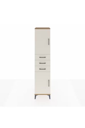 Hyperion Dolap 3 Raflı 3 Çekmeceli 2 Kapaklı 44x44x195 Çam-Aytaşı