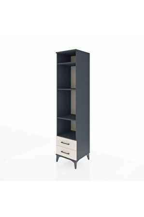 Hyperion Dolap 4 Raflı 2 Çekmeceli 44x44x195 Antrasit-Aytaşı