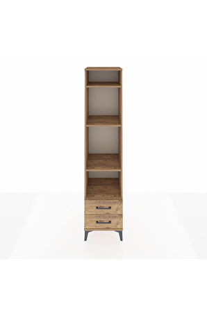 Hyperion Dolap 4 Raflı 2 Çekmeceli 44x44x195 Çam-Çam