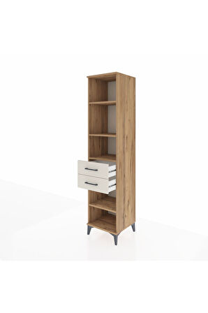 Hyperion Dolap 4 Raflı 2 Çekmeceli 44x44x195 Çam-Aytaşı