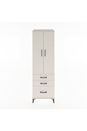 Hyperion Dolap 4 Raflı 3 Çekmeceli 2 Kapaklı 60x44x195 Aytaşı-Aytaşı