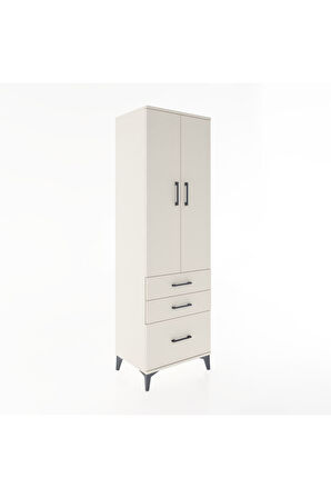 Hyperion Dolap 4 Raflı 3 Çekmeceli 2 Kapaklı 60x44x195 Aytaşı-Aytaşı