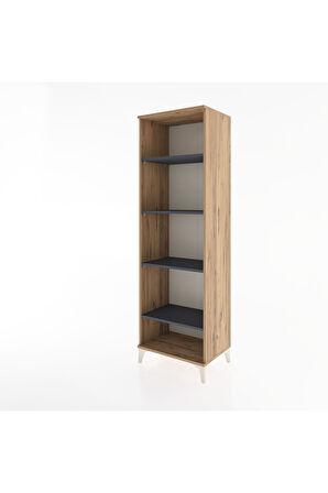 Hyperion Dolap 4 Raflı 60x44x195 Çam-Antrasit