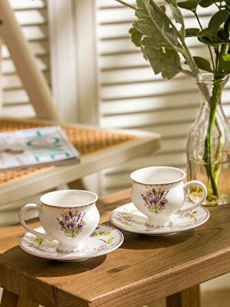 LCW HOME Karişik Çiçek Baskılı 2 Kişilik Kahve Fincan Takımı 90 ml