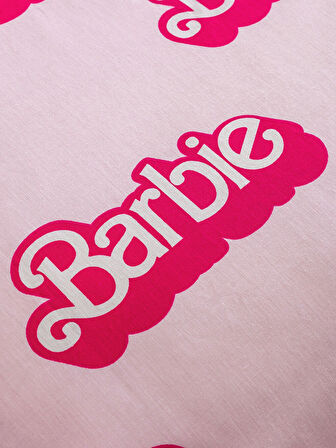 LCW HOME Pembe Barbie Baskılı Çocuk Nevresim Seti
