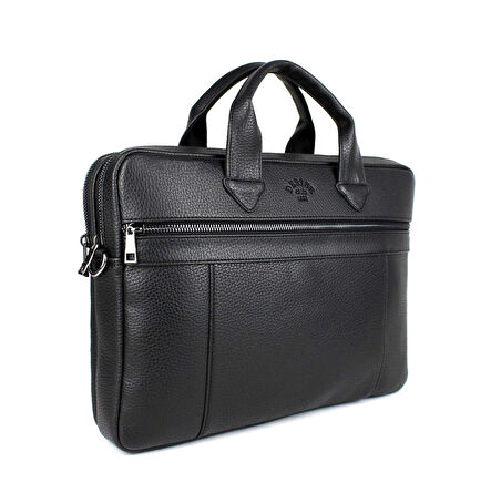 Unisex Siyah Çok Bölmeli 14 inç Evrak Ve Laptop Çantası