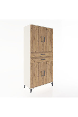 Hyperion Dolap 4 Raflı 2 Çekmeceli 4 Kapaklı 88x44x195 Aytaşı-Çam
