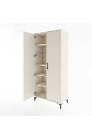 Hyperion Dolap 5 Raflı 2 Kapaklı 88x44x195 Aytaşı-Aytaşı
