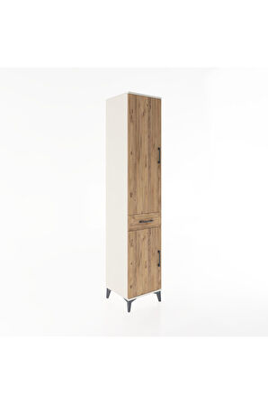 Hyperion Dolap 4 Raflı Tek Çekmeceli 2 Kapaklı 44x44x221 Aytaşı-Çam