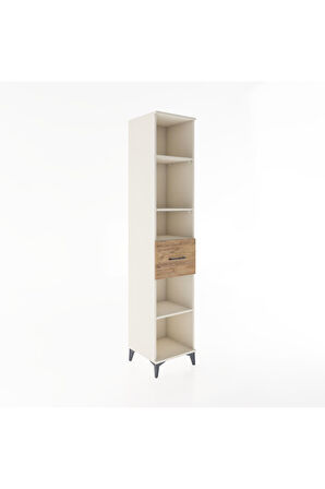 Hyperion Dolap 4 Raflı Tek Çekmeceli 44x44x221 Aytaşı-Çam