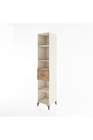 Hyperion Dolap 4 Raflı Tek Çekmeceli 44x44x221 Aytaşı-Çam