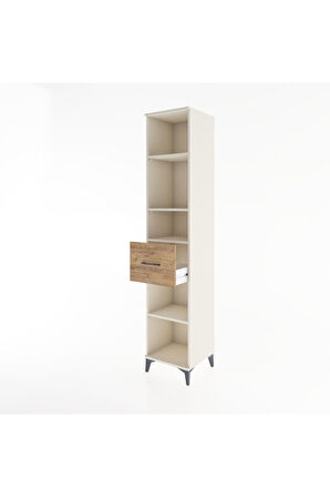 Hyperion Dolap 4 Raflı Tek Çekmeceli 44x44x221 Aytaşı-Çam
