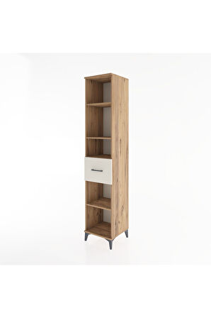 Hyperion Dolap 4 Raflı Tek Çekmeceli 44x44x221 Çam-Aytaşı