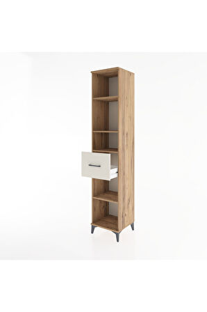 Hyperion Dolap 4 Raflı Tek Çekmeceli 44x44x221 Çam-Aytaşı